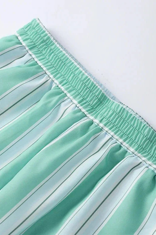 Modern Stripes Shorts & Blouse