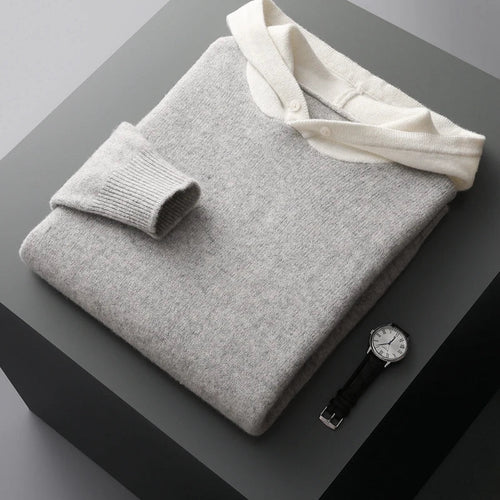 Breathable Wool Blend Hoodie