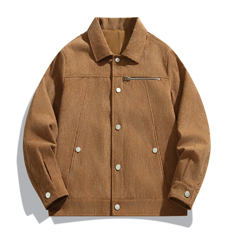 Corduroy Sweater with Button Front