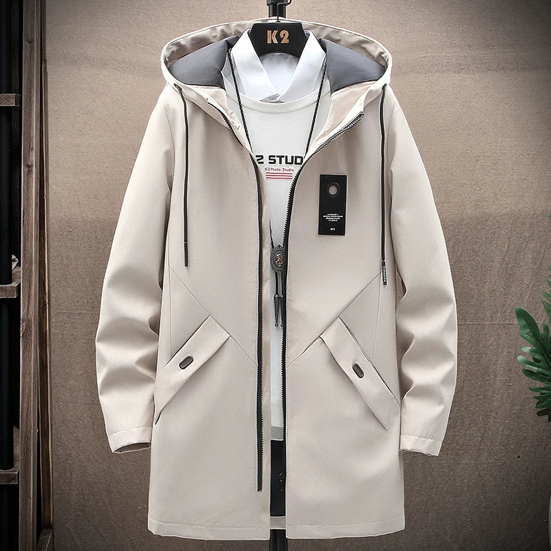 Wool Blend Jacket with Hood