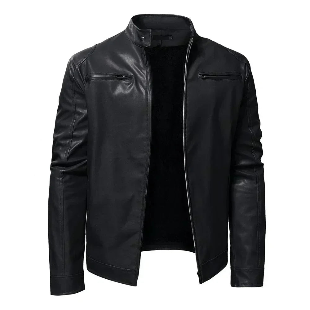 Timeless Biker-Style Leather Jacket