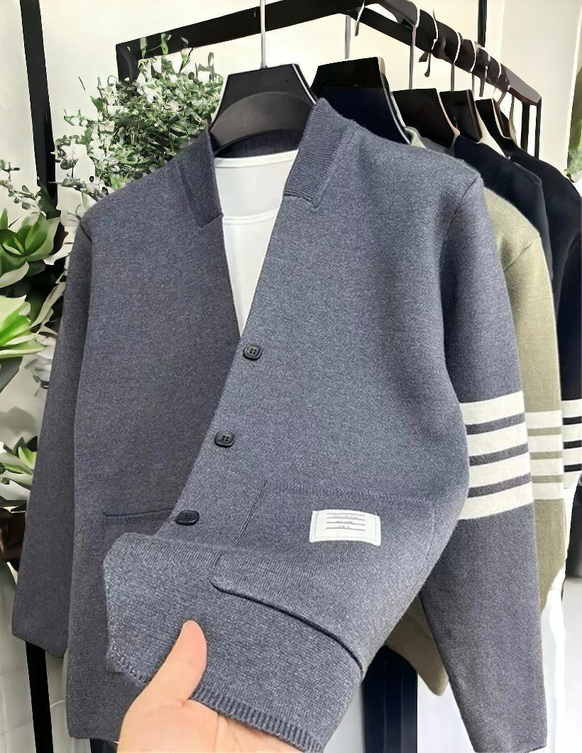 Sporty Knit Cardigan
