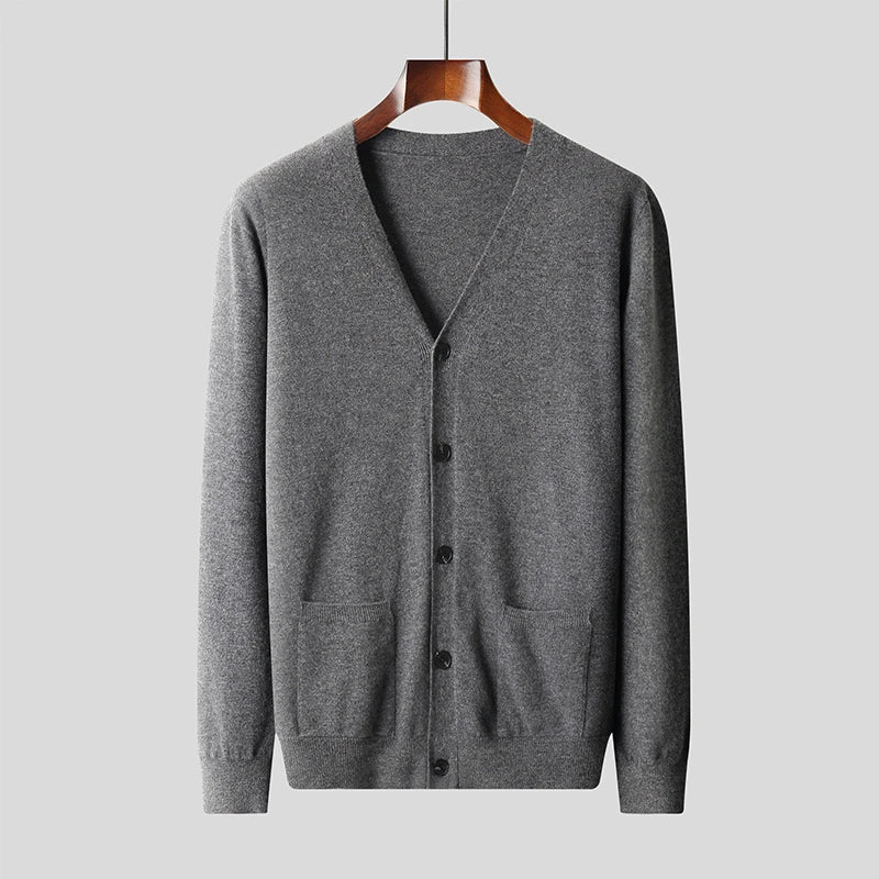 Warm Knit Cardigan with Multiple Pockets