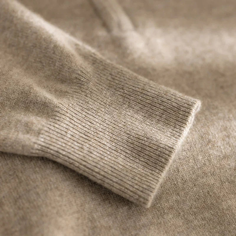Knit Sweater with Zip Front