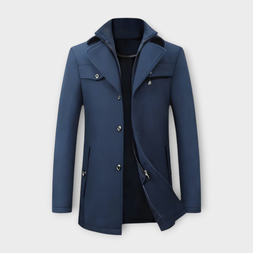 Wool Blend Coat with Lined