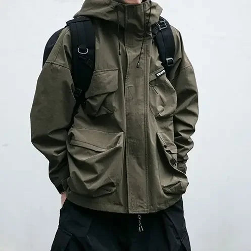 Water-Resistant Jacket with Wind Protection