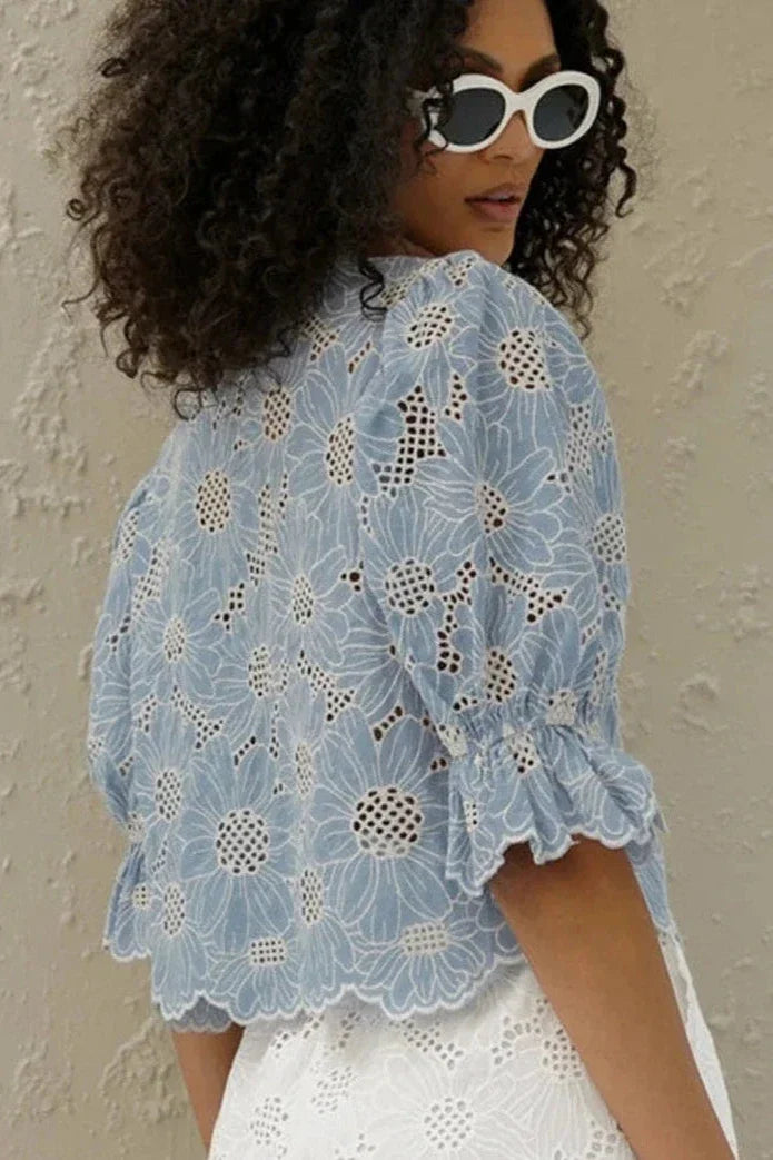 Refined Embroidered Blouse