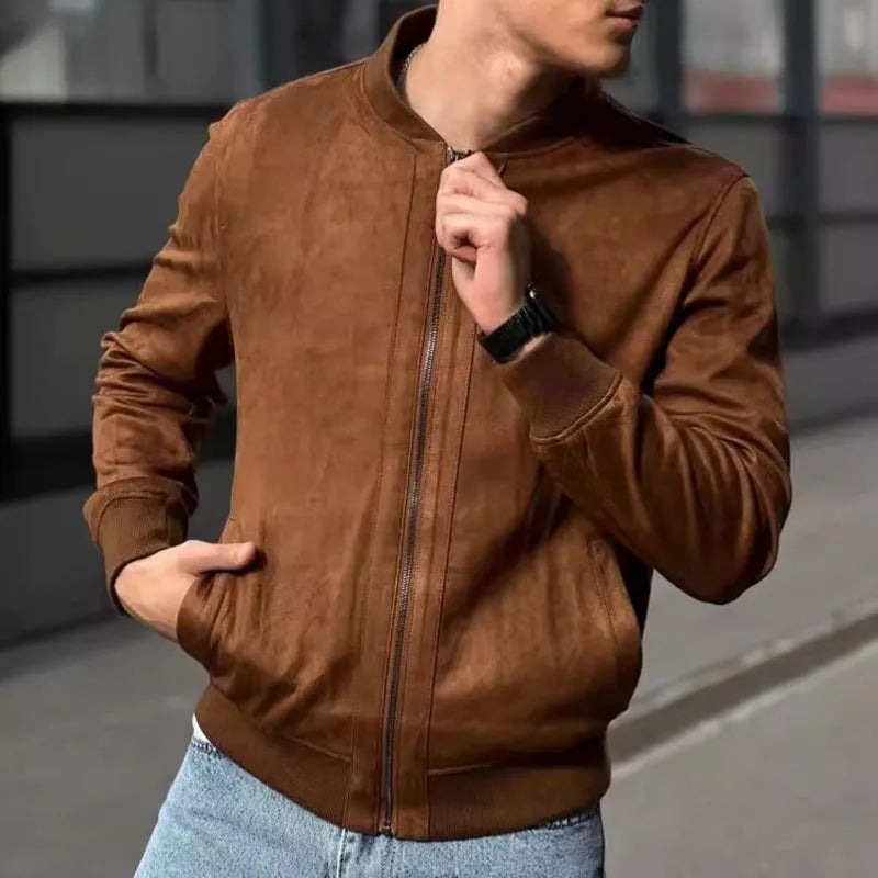 Urban Suede Bomber Jacket