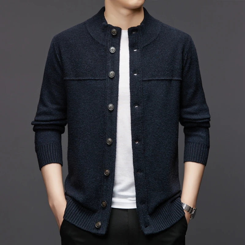 Warm Wool Blend Cardigan