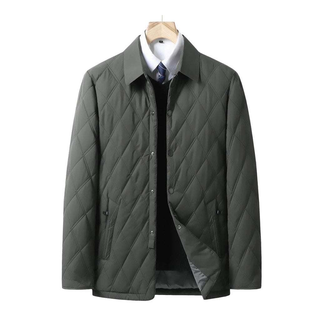 Quilted Jacket with Zip Front