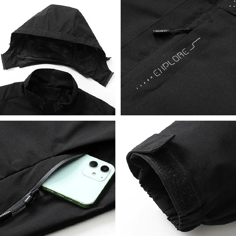 Water-Resistant Polyester Windbreaker