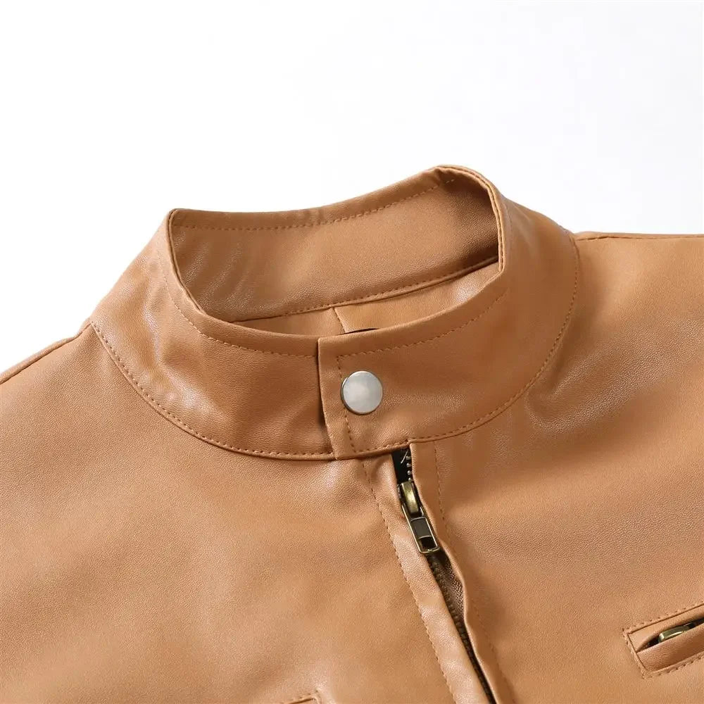 Timeless Biker-Style Leather Jacket