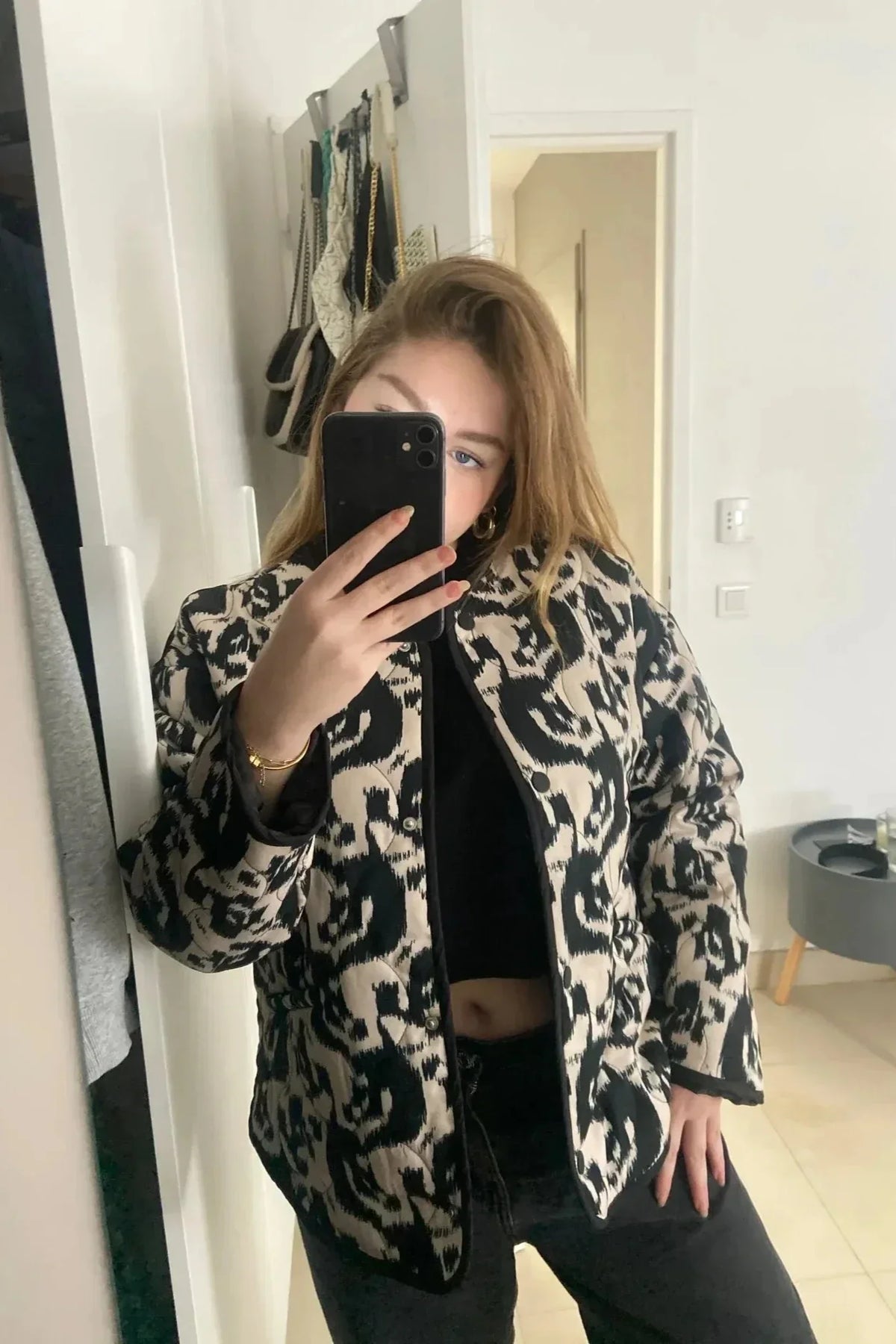 Floral Quilted Padded Jacket