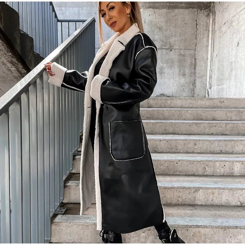 Leather Jacket with Practical Pockets