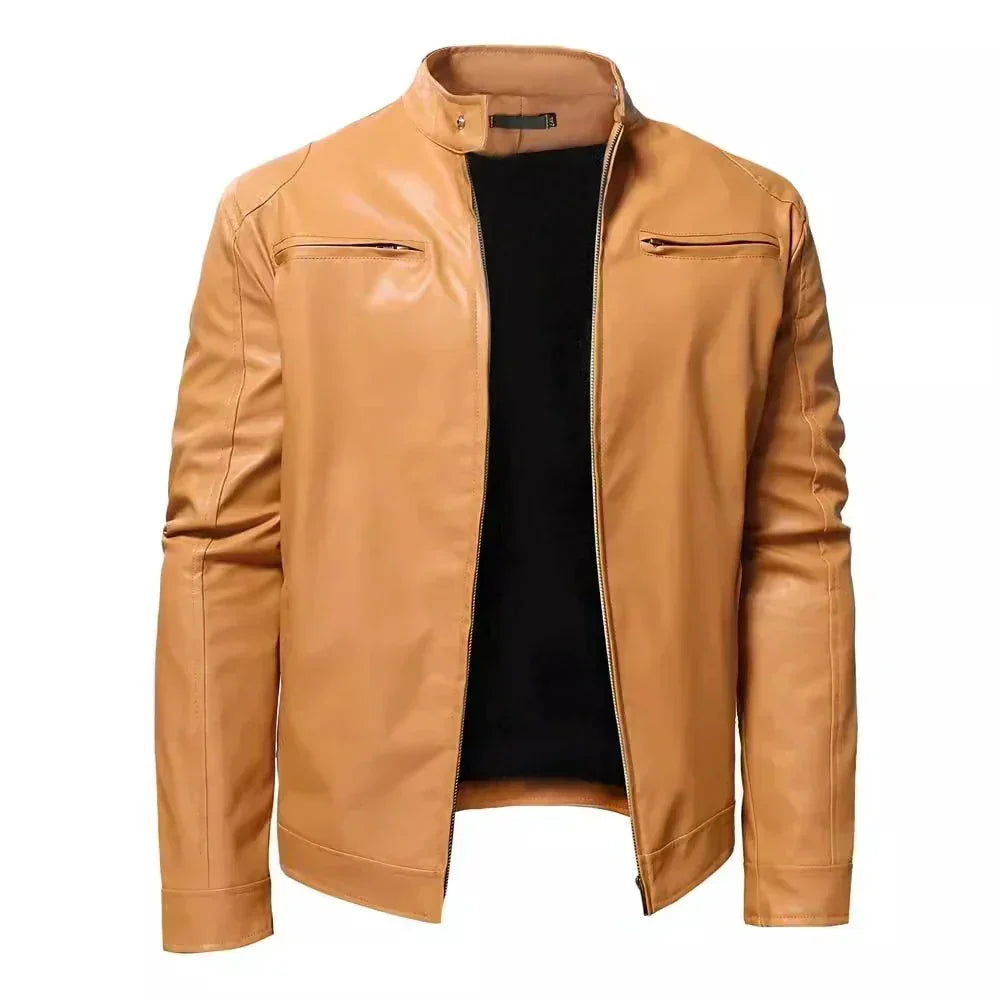 Timeless Biker-Style Leather Jacket