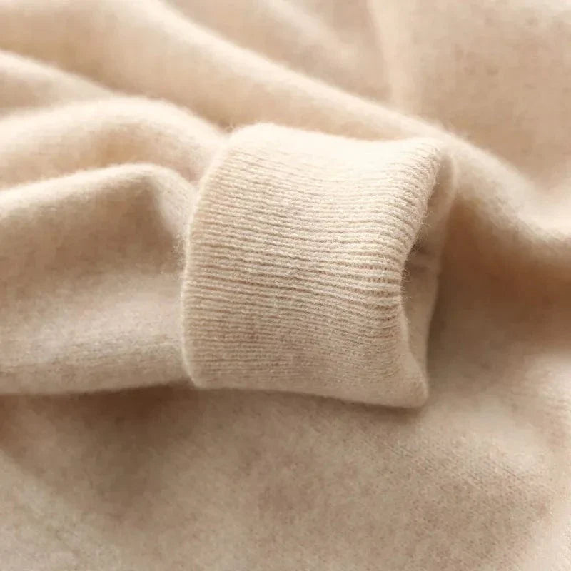 Wool Blend Sweater with V-Neck