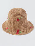Modern Woven Flower Bucket Hat