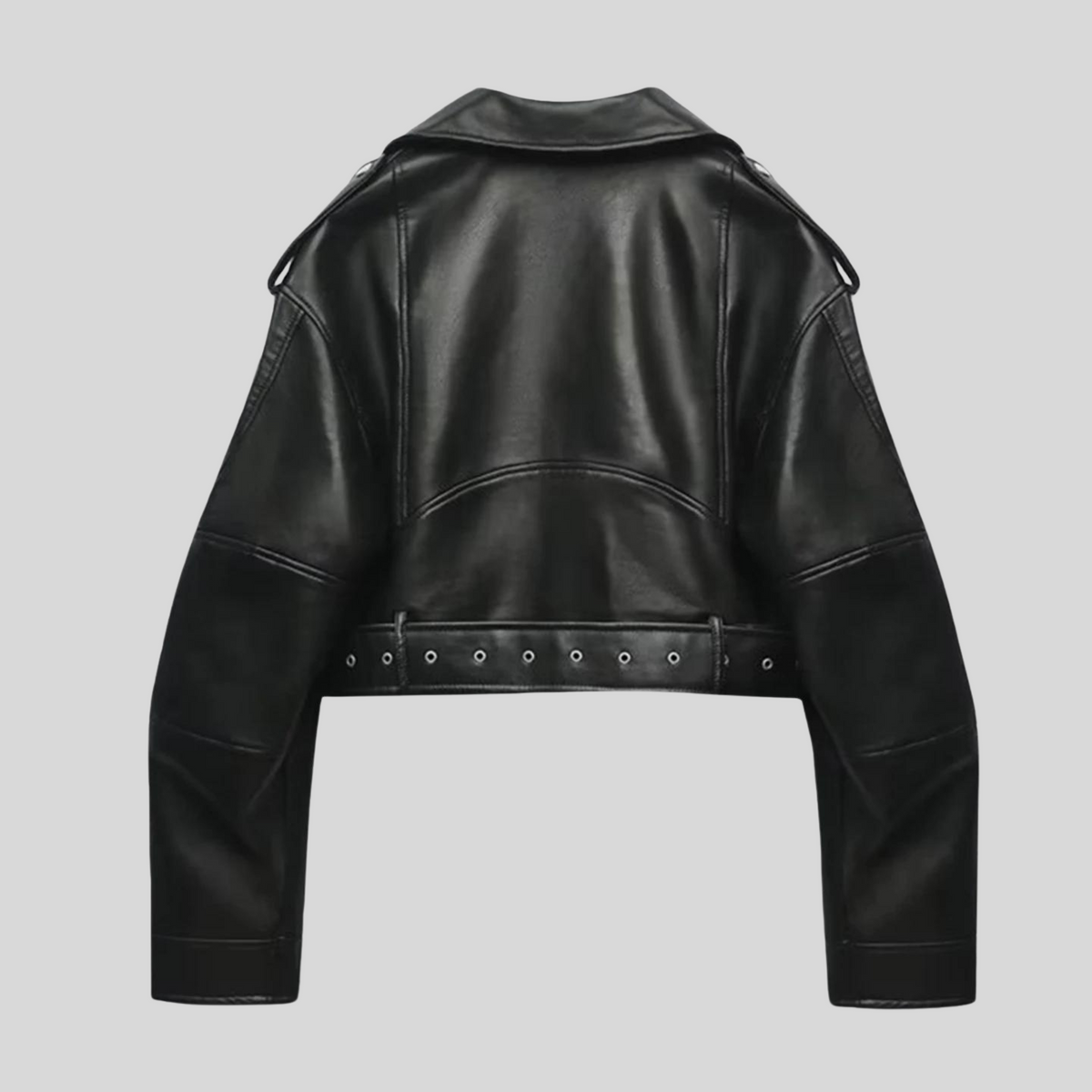 Timeless Leather Jacket with Versatile Design