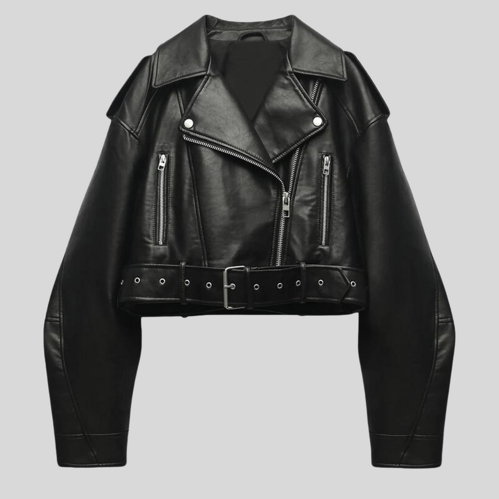 Timeless Leather Jacket with Versatile Design