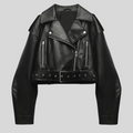 Timeless Leather Jacket with Versatile Design