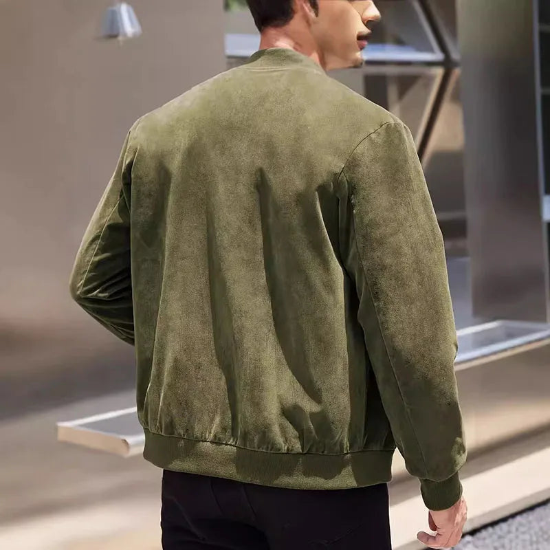 Urban Suede Bomber Jacket