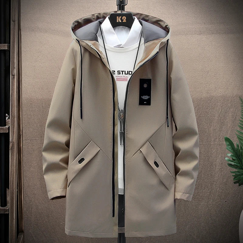 Wool Blend Jacket with Hood