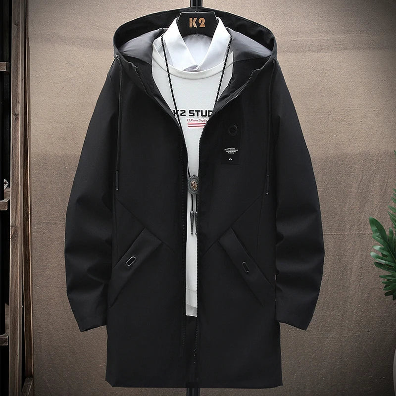 Wool Blend Jacket with Hood