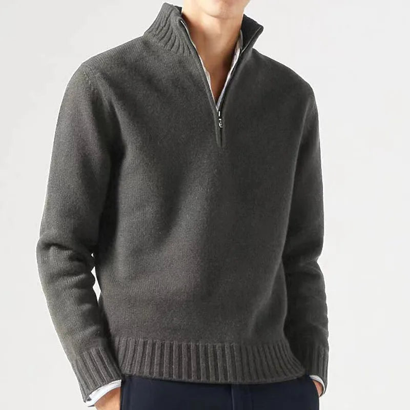 Corduroy Sweater with Hood