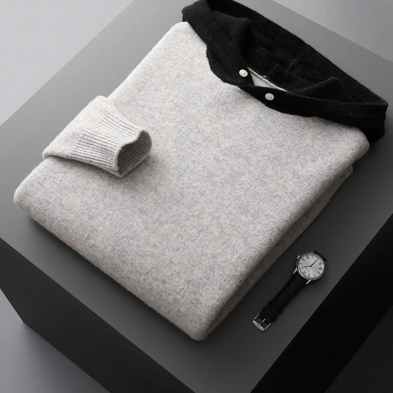 Breathable Wool Blend Hoodie