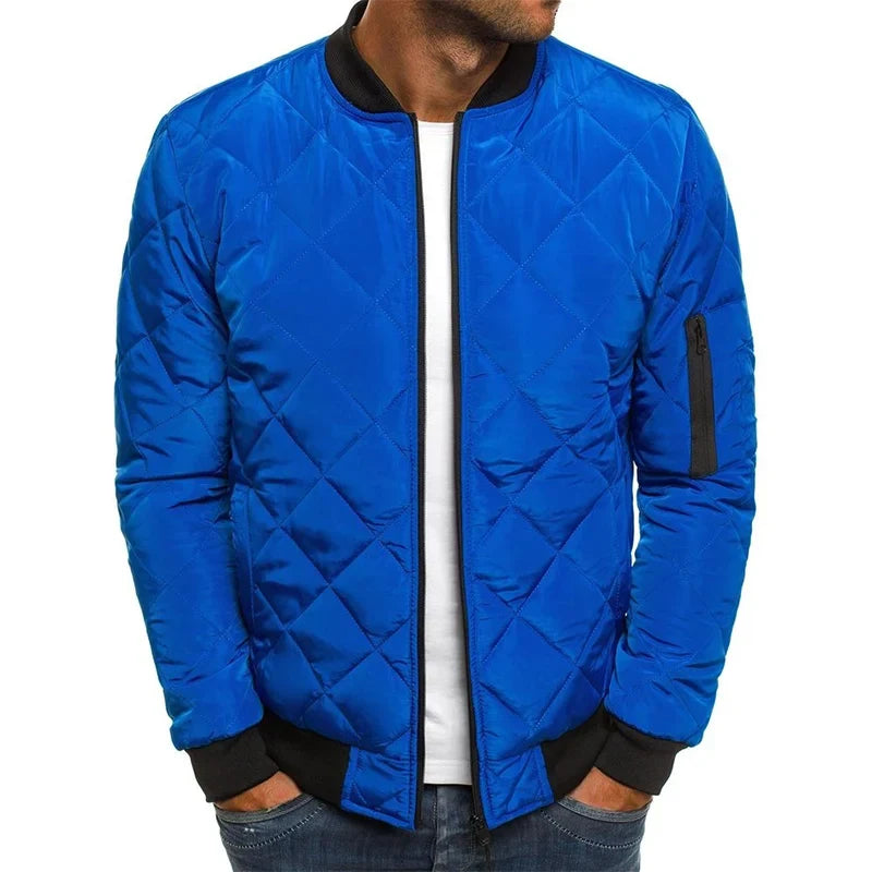 Quilted Wool Blend Jacket