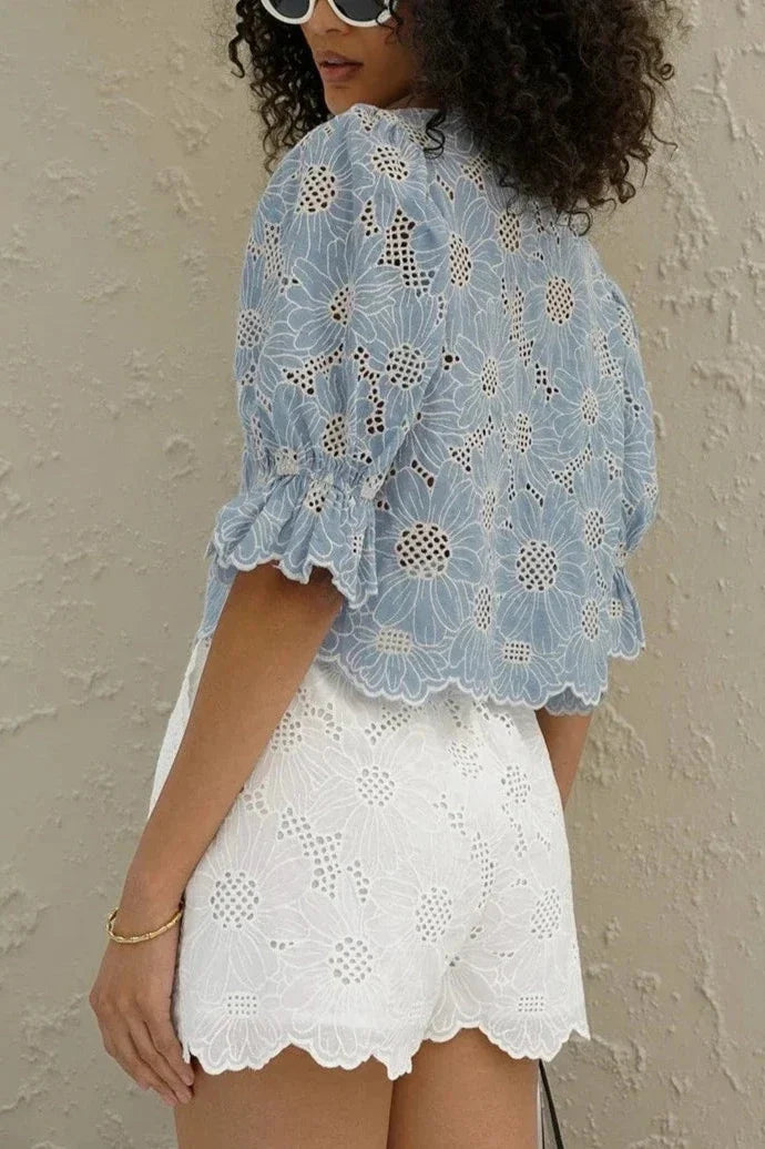 Refined Embroidered Blouse