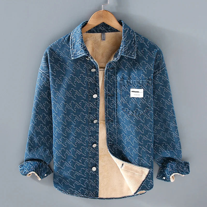 Lightweight Denim Jacket with Lined