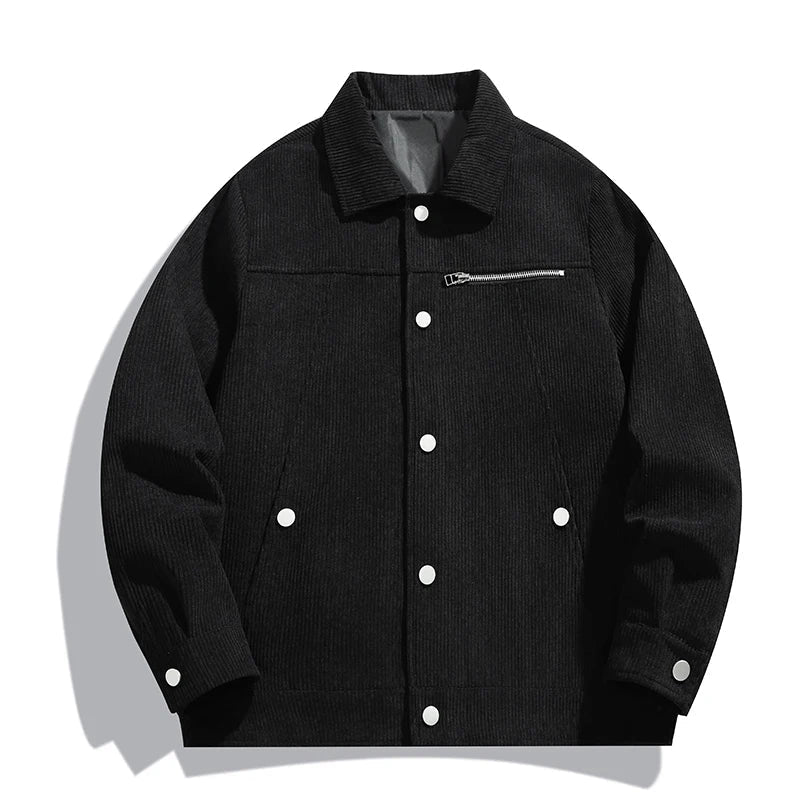 Corduroy Sweater with Button Front
