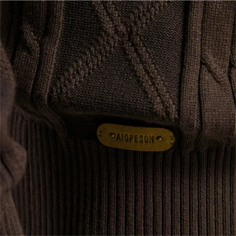 Wool Blend Cardigan with Slim Fit