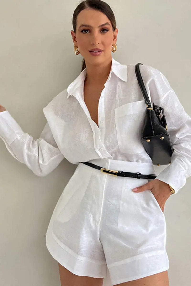 Coordinated Senela - Cotton linen blend two piece set