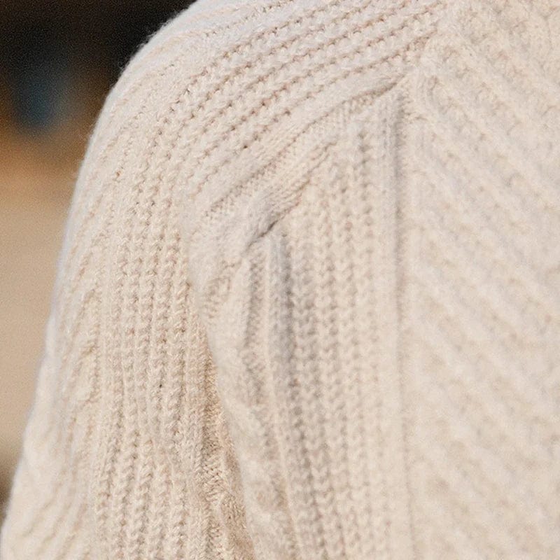 Polyester Sweater with Button Front