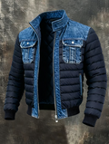 Lightweight Denim Jacket with Zip Front