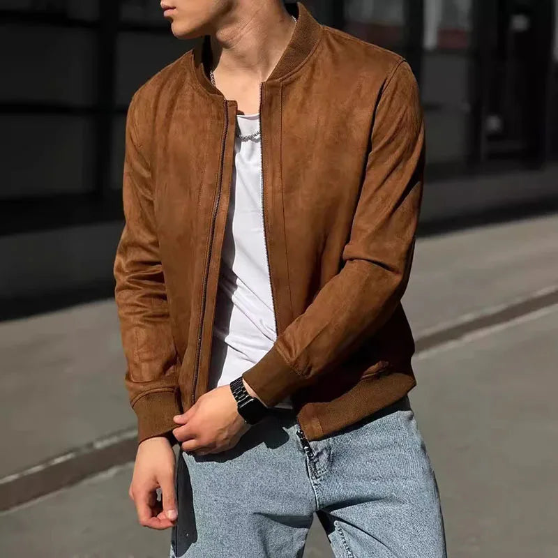 Urban Suede Bomber Jacket