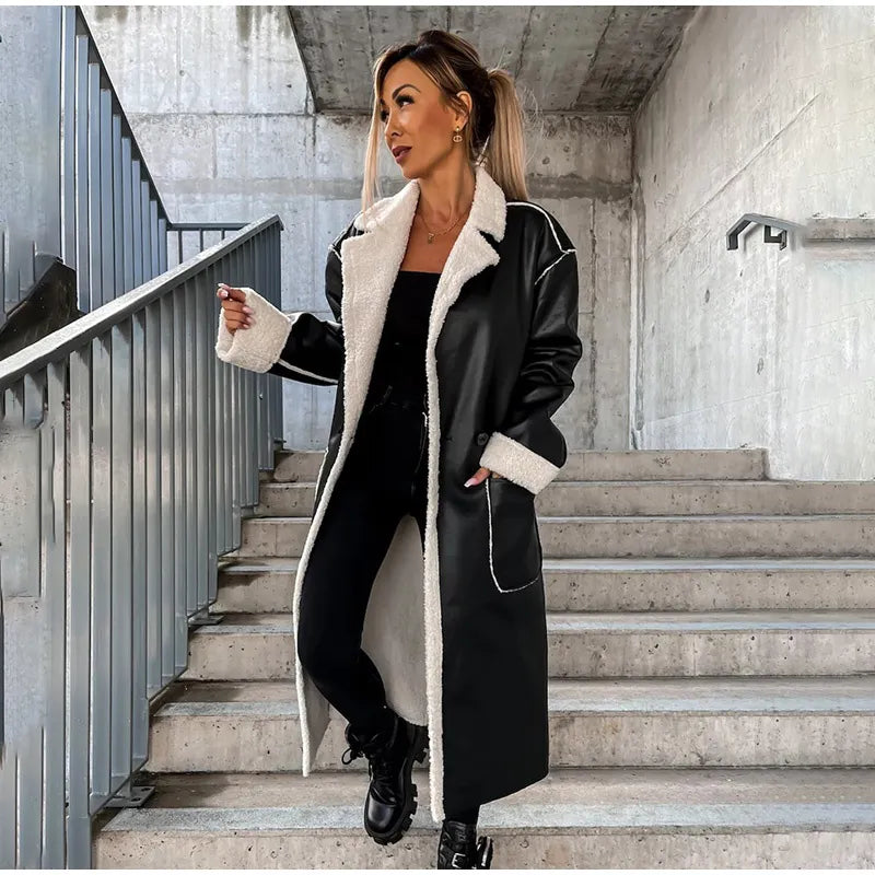Leather Jacket with Practical Pockets