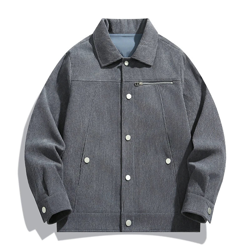 Corduroy Sweater with Button Front