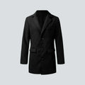 Wool Blend Coat with Slim Fit