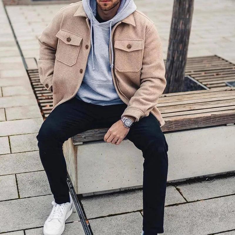 Lightweight Coat with Warm Lining