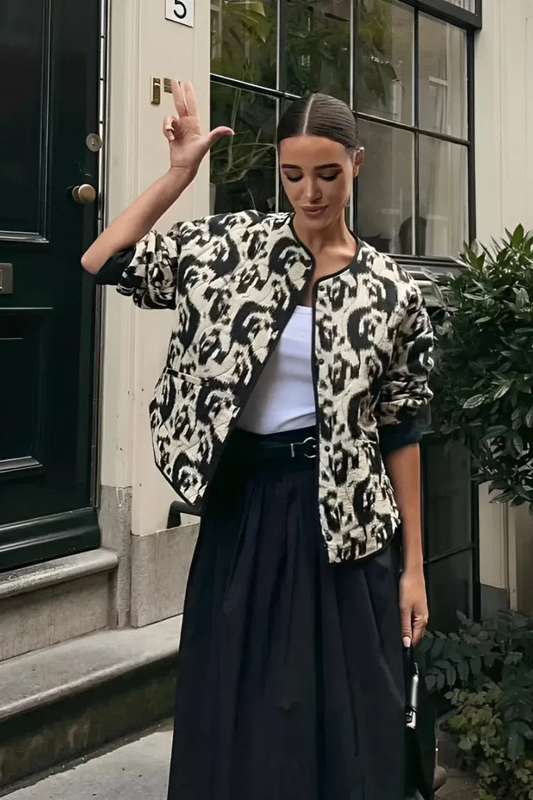 Floral Quilted Padded Jacket