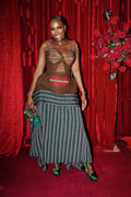 Modern Tribal-Inspired Halter Corset Top