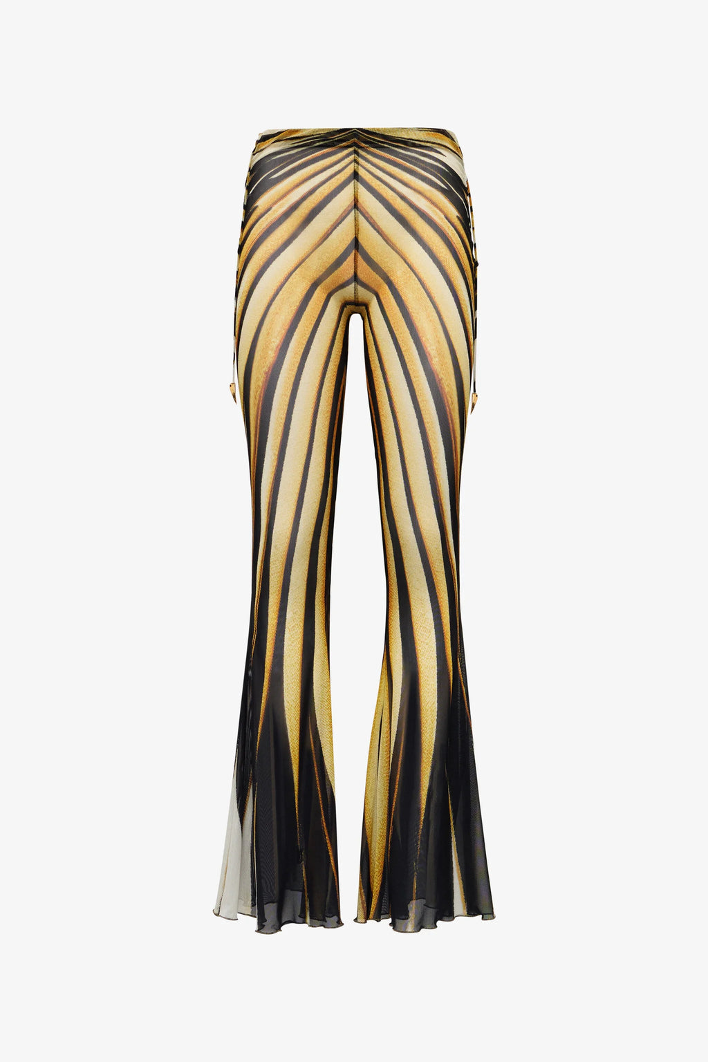Gold Radiant High Flare Trousers