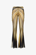Gold Radiant High Flare Trousers