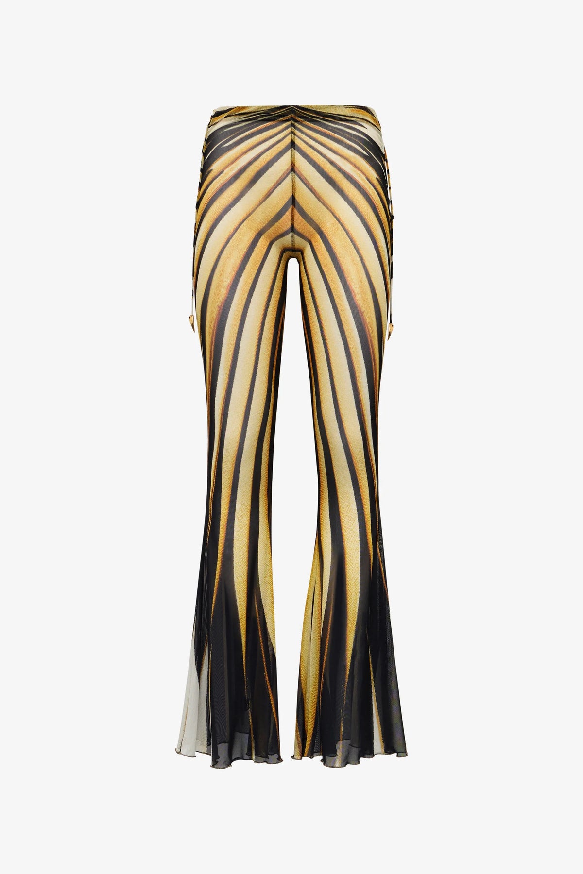 Gold Radiant High Flare Trousers