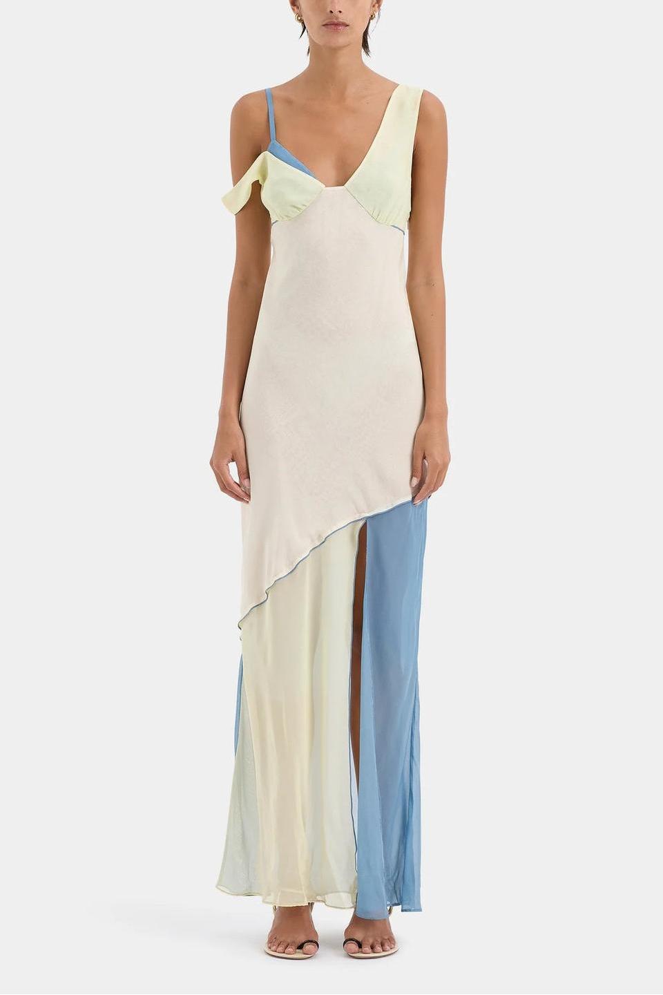 Thames Splice Midi-Length Dress