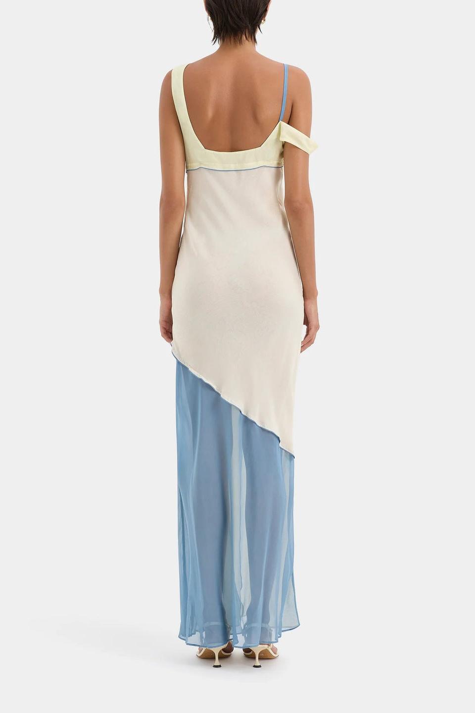 Thames Splice Midi-Length Dress