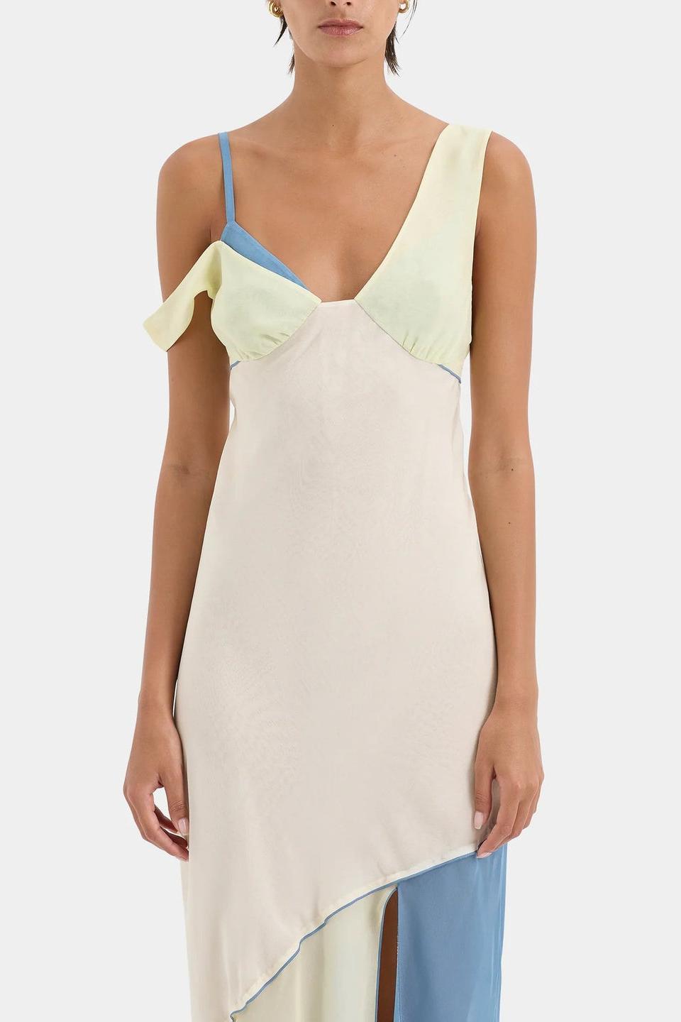 Thames Splice Midi-Length Dress